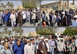 همزمان با سراسر کشور و در حمایت از مردم مظلوم فلسطین