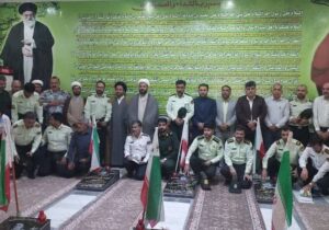 عطر افشانی و گلباران مزار مطهر شهدای شهر دیلم به روایت تصویر