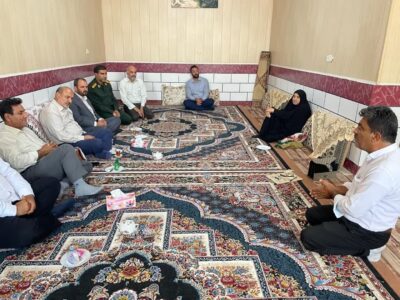 دیدار در منزل مدیر کل بنیاد شهید با ۱۱ خانواده شاهد و ایثارگر در شهرستان دیلم