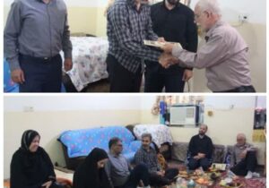 تجلیل از آزاده بازنشسته اداره فرهنگ و ارشاد اسلامی شهرستان دیلم
