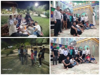 برگزاری اردوی فرهنگی مذهبی بچه های مسجد امام جعفر صادق ع روستای سیاهمکان